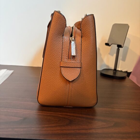 Kate Spade Leila Medium Triple Compartment Satchel Crossbody Bag Shoulder Brown - Picture 11 of 15